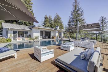 Mt. Tamalpais executive residence pool and lounge chairs