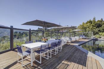 Mt. Tamalpais executive residence pool and outdoor dining