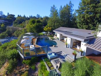 Mt. Tamalpais executive residence exterior view and landscape